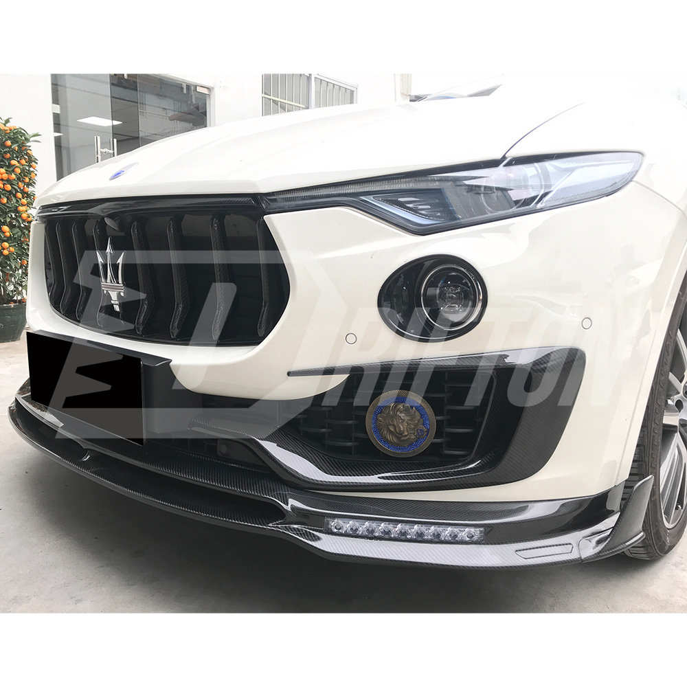 Mansory Style Dry Carbon Fiber Front Grille Trim For Maserati Levante 2016-2018