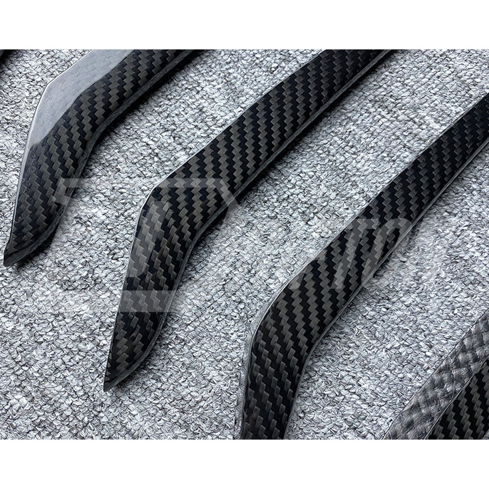 Mansory Style Dry Carbon Fiber Front Grille Trim For Maserati Levante 2016-2018