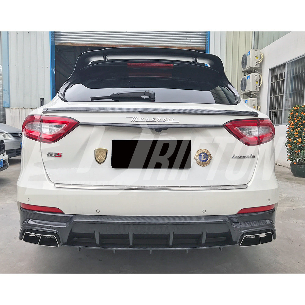 Mansory Style Dry Carbon Fiber Roof Spoiler For Maserati Levante 2016-2018