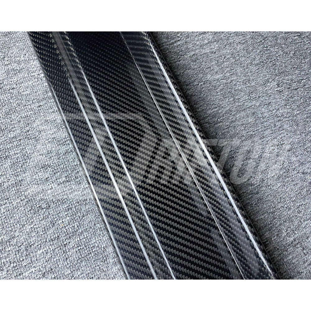 Mansory Style Dry Carbon Fiber Side Skirt & Fender Wheels Flare Trims For Maserati Levante 2016-2018