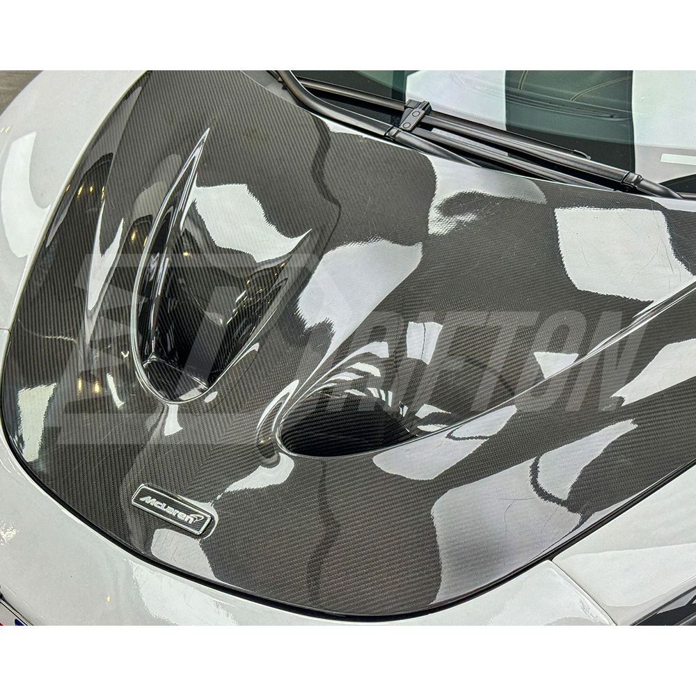 P1 Style Dry Carbon Fiber Hood For Mclaren 570S 570GT 600LT 2015-2020
