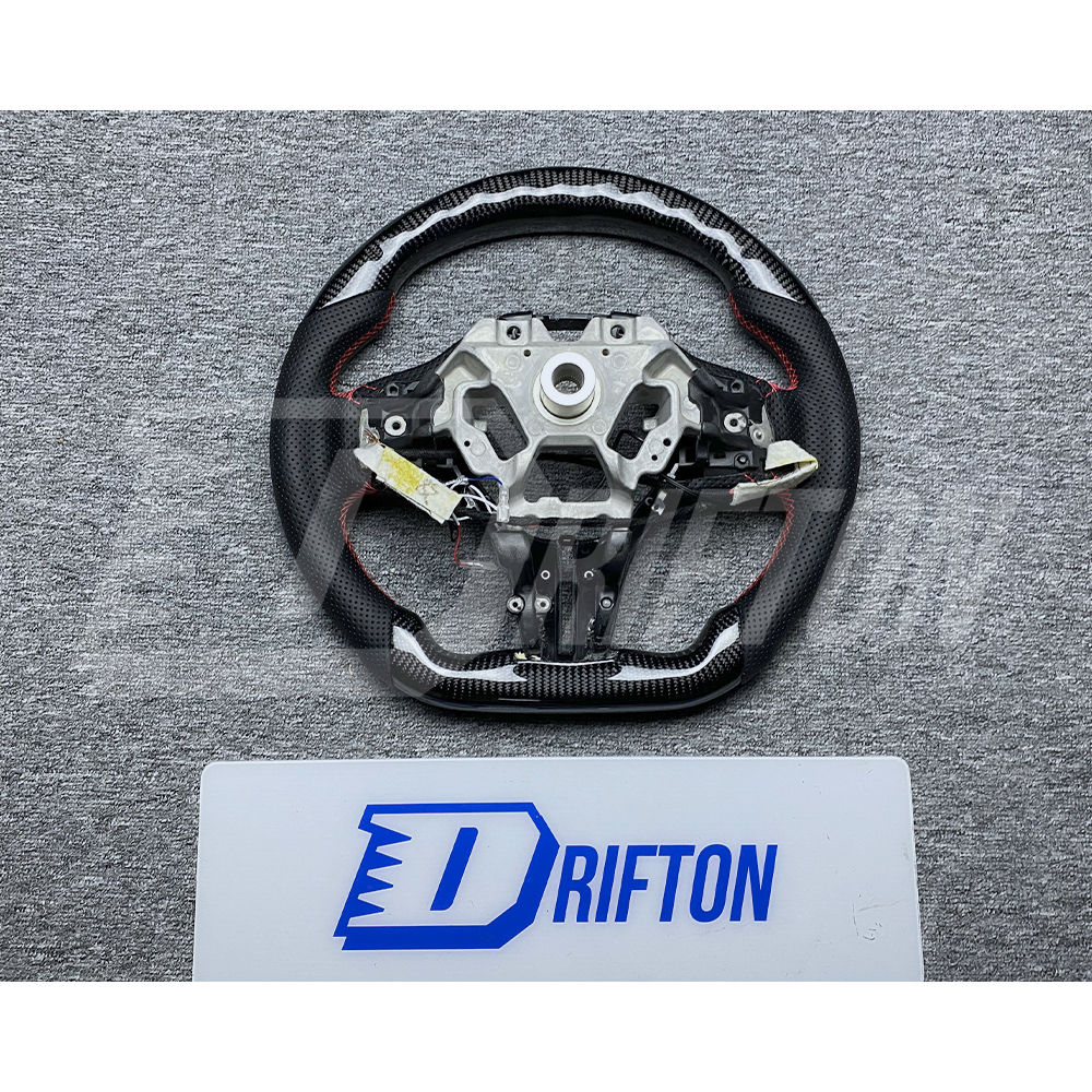 Drifton V4 Style Custom Made LED Display Carbon Fiber Steering Wheel For Infiniti Q50 Q50S 2018-2024