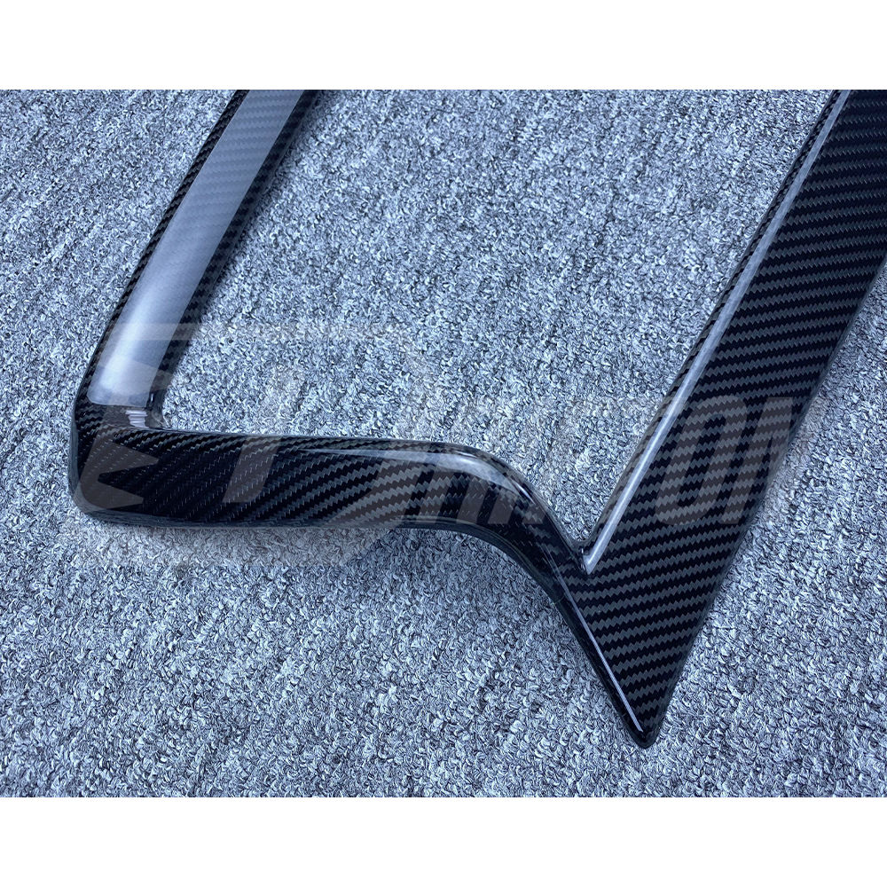 Dry Carbon Fiber Front Grill Cover For INFINITI Q50 2013-2024