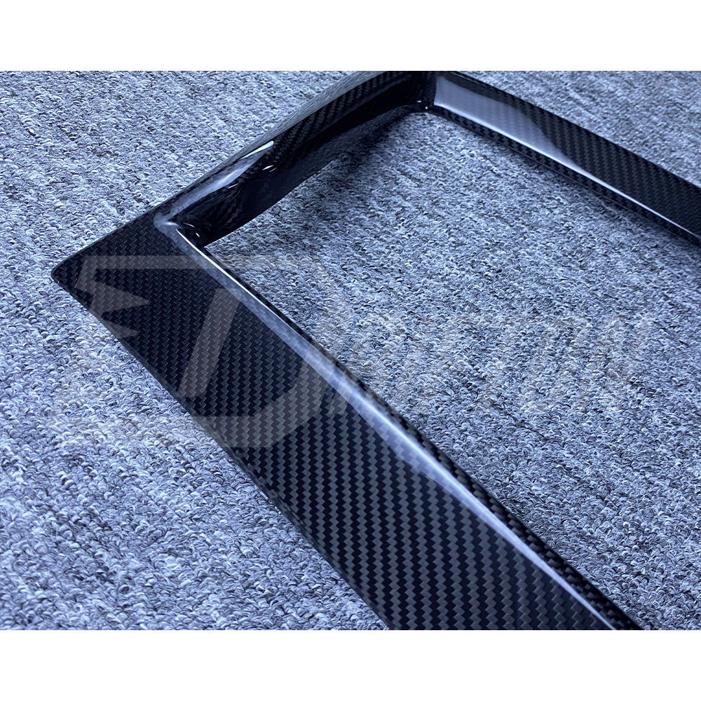 Dry Carbon Fiber Front Grill Cover For INFINITI Q50 2013-2024