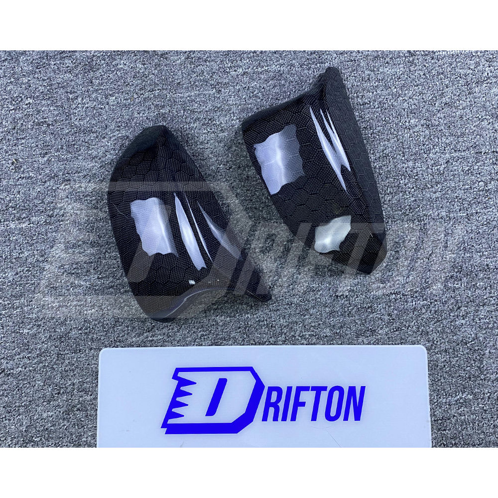 HoneyComb Carbon Fiber Replacement Mirror Cover For INFINITI Q50 2013-2024
