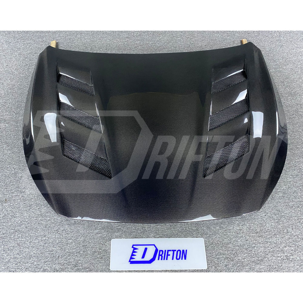 AMS Style Carbon Fiber Hood Bonnet For INFINITI Q50 2013-2024