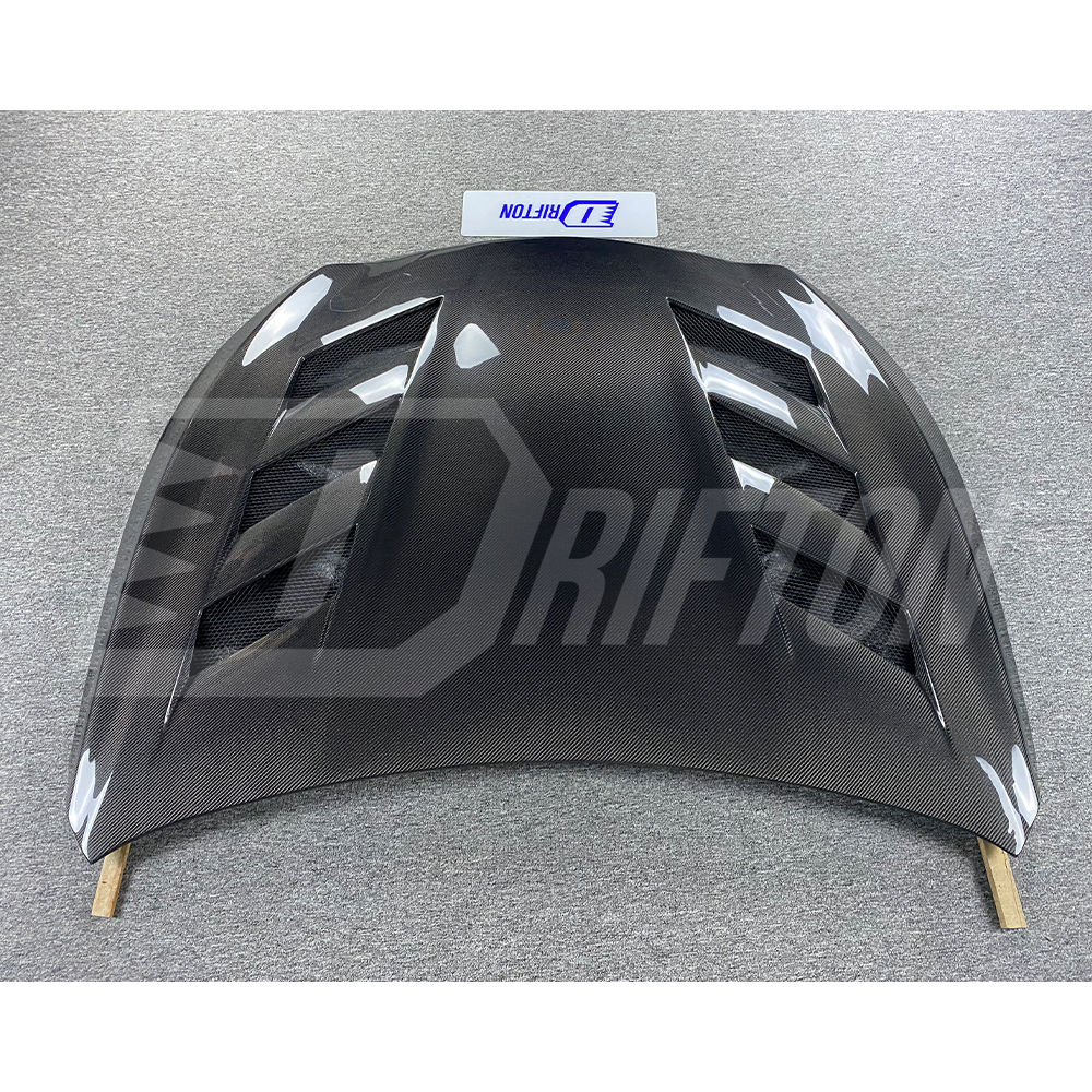 AMS Style Carbon Fiber Hood Bonnet For INFINITI Q50 2013-2024