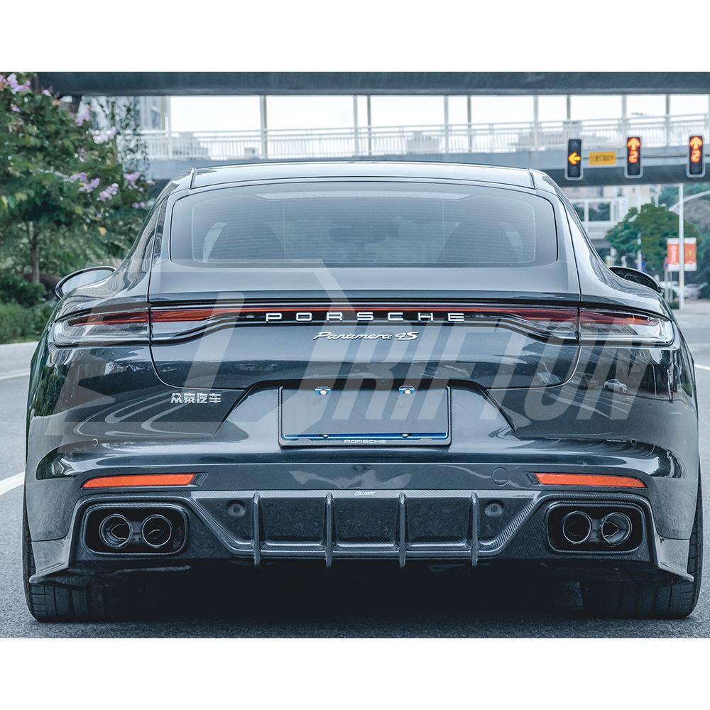 CMST Style Dry Carbon Fiber Rear Diffuser For Porsche Panamera 971 971.1 971.2 2017-2023