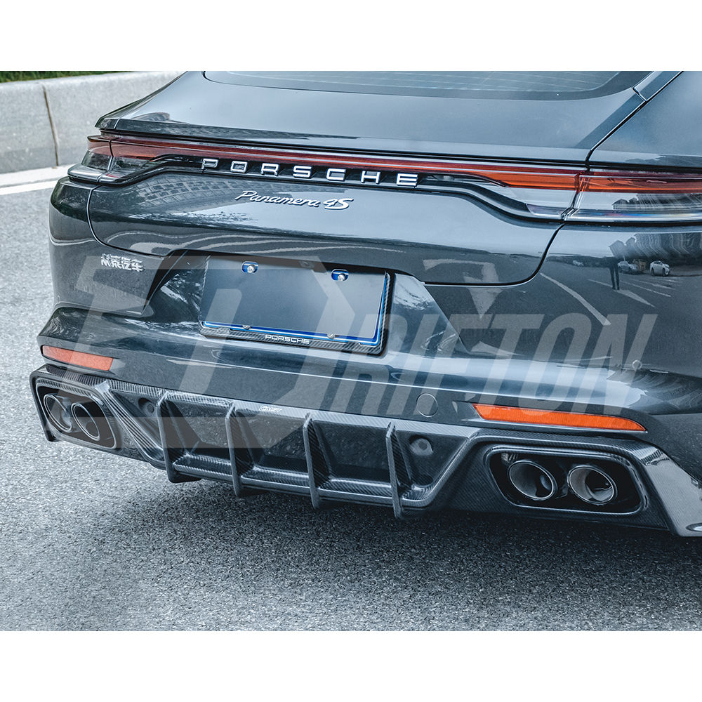 CMST Style Dry Carbon Fiber Rear Diffuser For Porsche Panamera 971 971.1 971.2 2017-2023