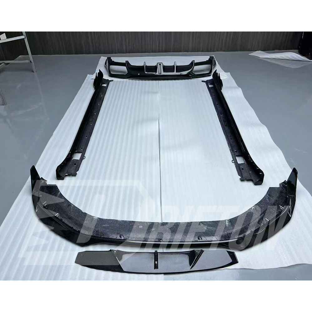 Drifton V2 Style Dry Carbon Fiber Side Skirt For Porsche Panamera 971 971.1 971.2 2017-2023