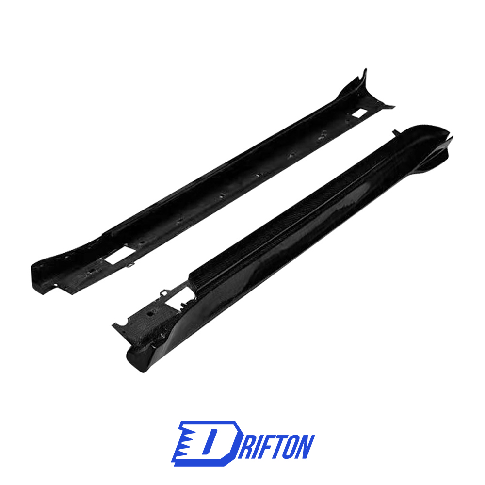Drifton V2 Style Dry Carbon Fiber Side Skirt For Porsche Panamera 971 971.1 971.2 2017-2023