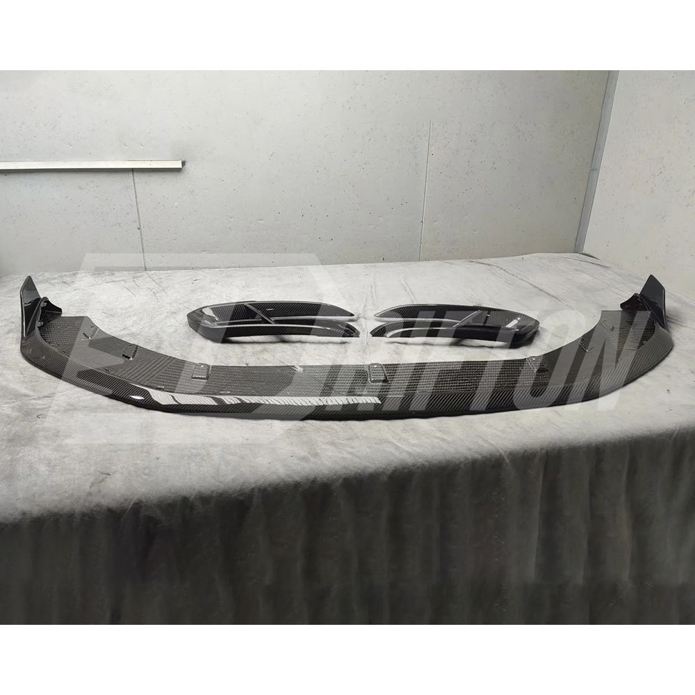 Paktechz Style Dry Carbon Fiber Front Lip Bottom For Porsche Panamera 971 971.2 2020-2023