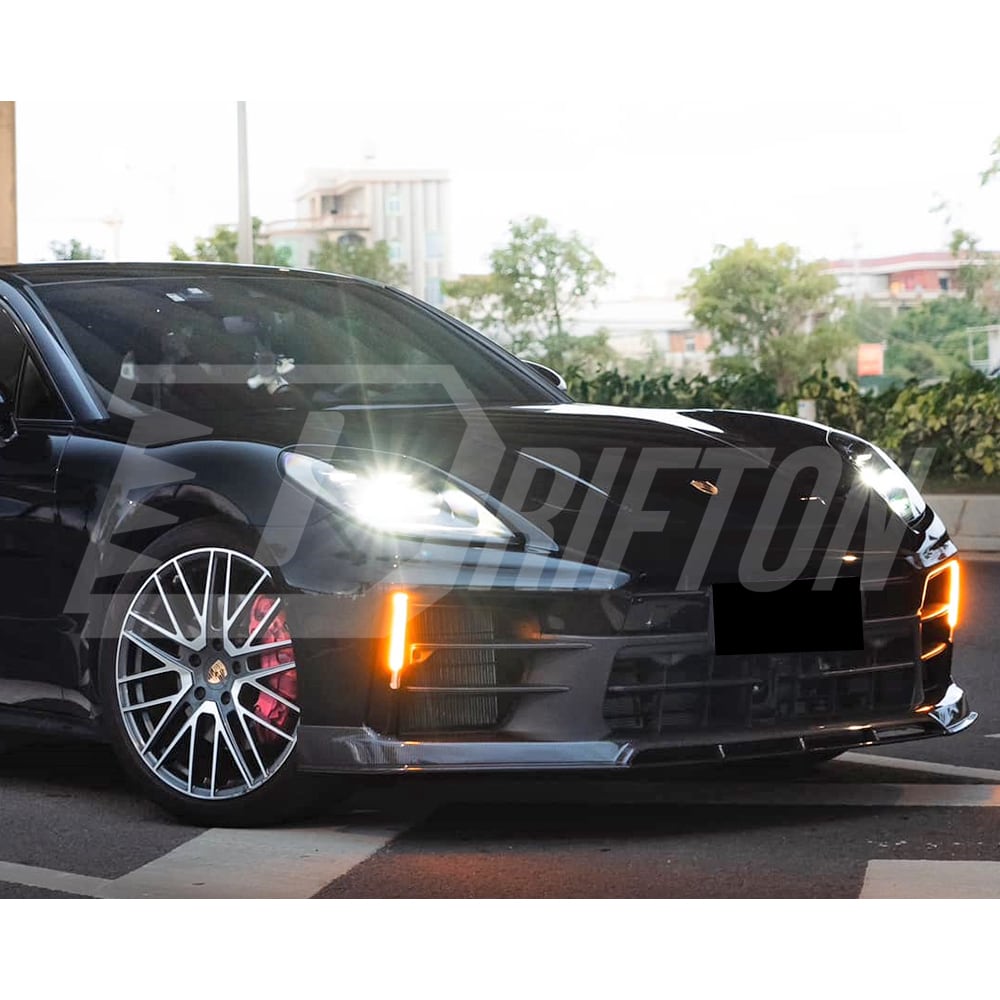 OD V1 Style Dry Carbon Fiber Front Lip For Porsche Panamera 976 2024-On