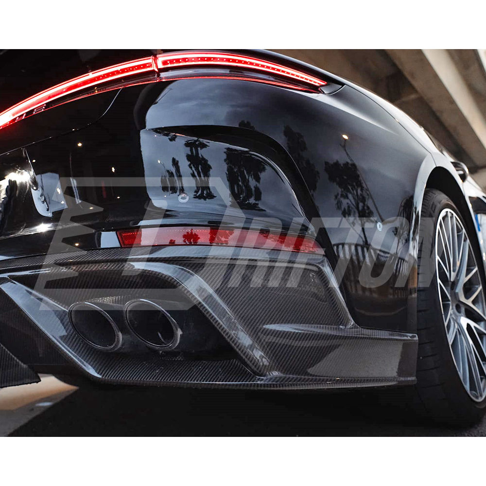 OD V1 Style Dry Carbon Fiber Rear Diffuser For Porsche Panamera 976 2024-On