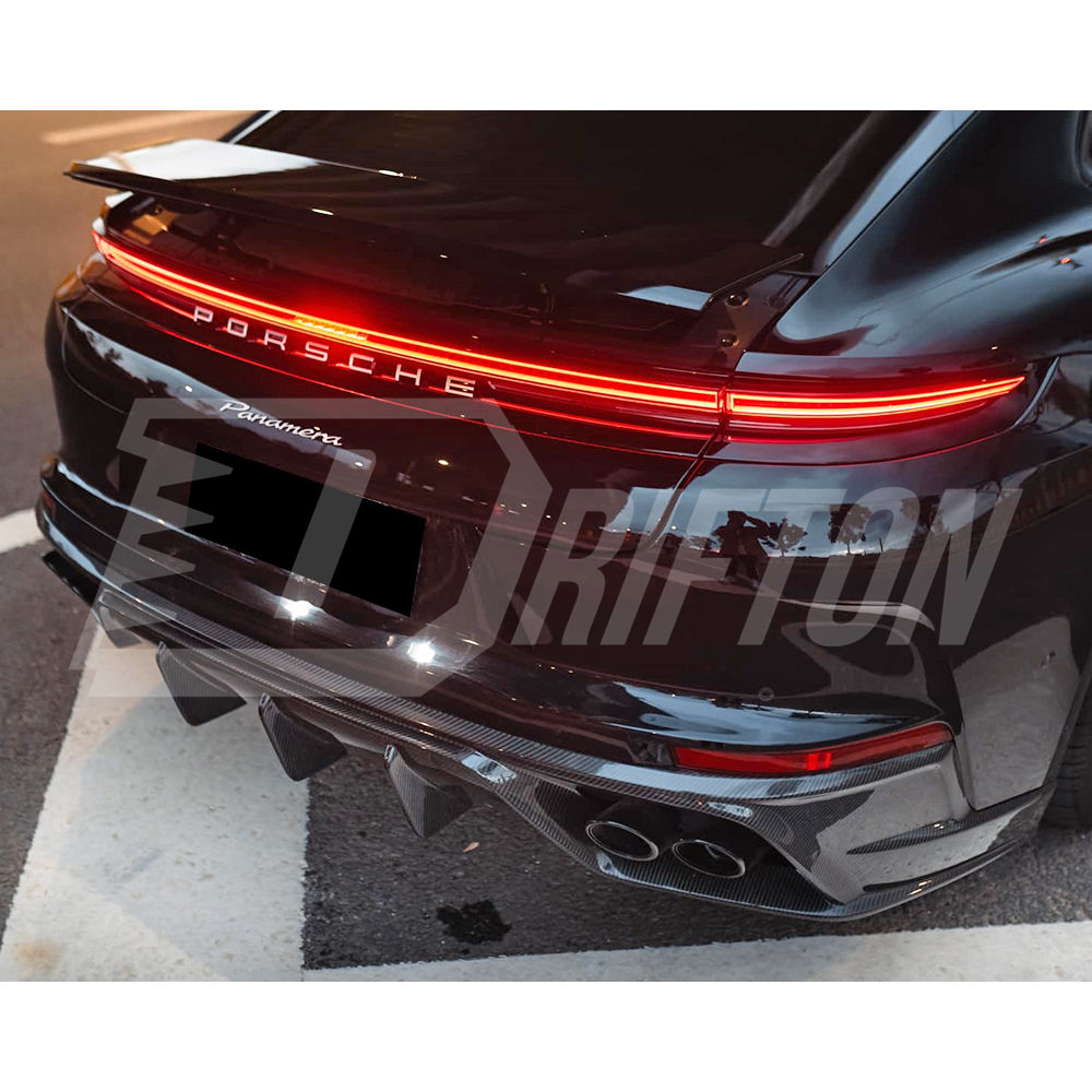 OD V1 Style Dry Carbon Fiber Rear Diffuser For Porsche Panamera 976 2024-On