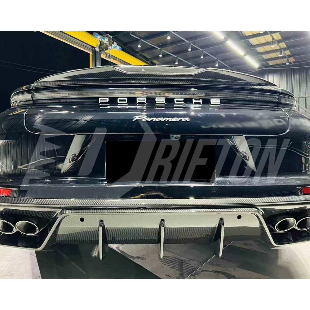 OD V1 Style Dry Carbon Fiber Rear Spoiler Trunk Wing For Porsche Panamera 976 2024-On