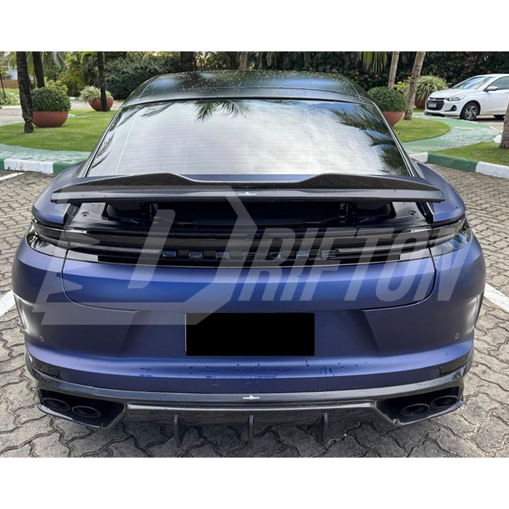 OD V1 Style Dry Carbon Fiber Rear Spoiler Trunk Wing For Porsche Panamera 976 2024-On