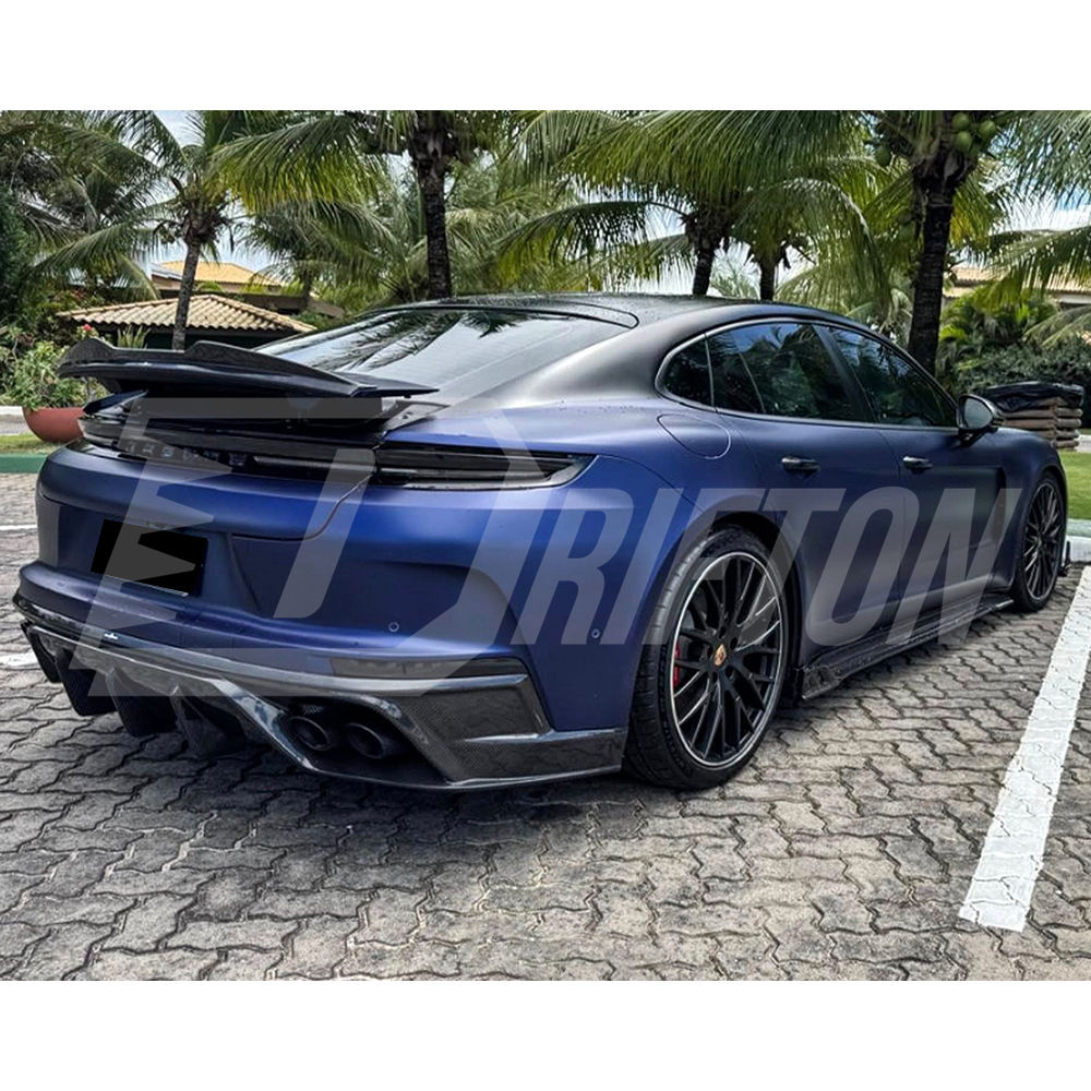 OD V1 Style Dry Carbon Fiber Rear Spoiler Trunk Wing For Porsche Panamera 976 2024-On