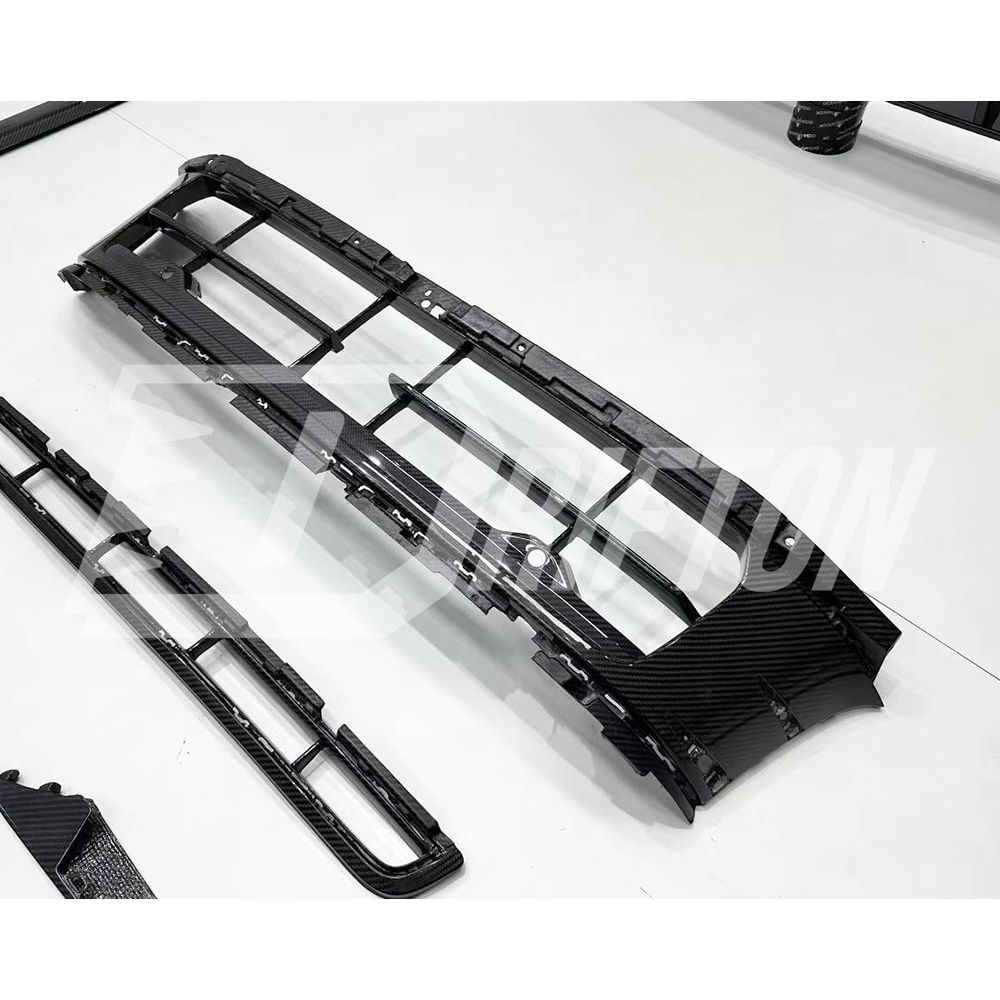 OEM Style Dry Carbon Fiber Front Bumepr Lower Grille For Porsche Panamera 976 2024-On