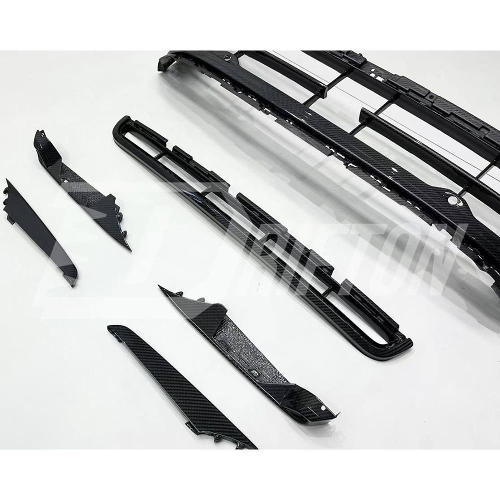 OEM Style Dry Carbon Fiber Front Bumepr Upper Grille For Porsche Panamera 976 2024-On