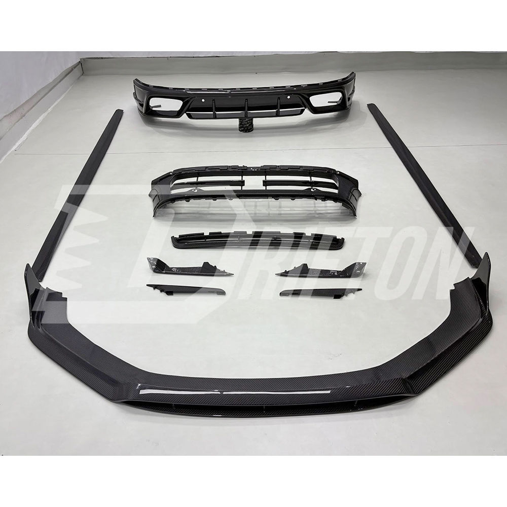 OEM Style Dry Carbon Fiber Front Bumepr Upper Grille For Porsche Panamera 976 2024-On