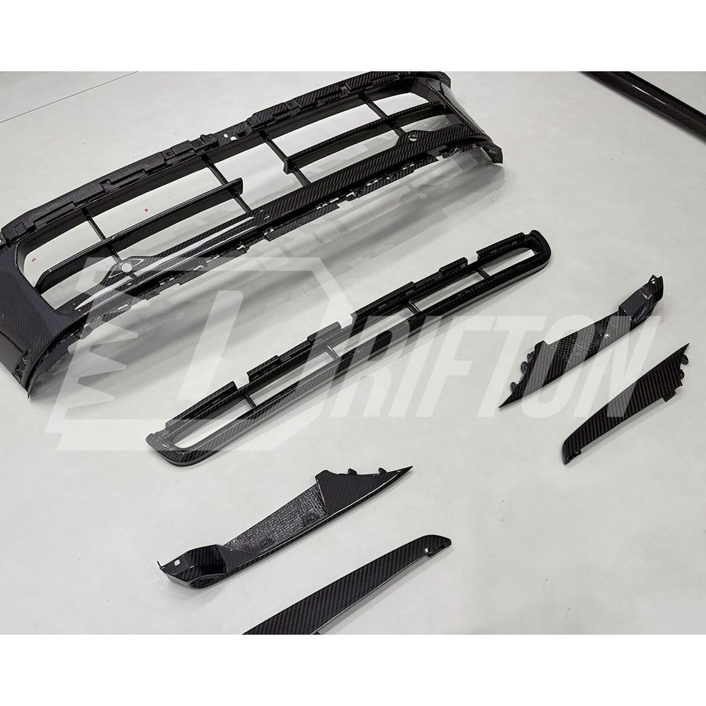 OEM Style Dry Carbon Fiber Front Bumepr Upper Grille For Porsche Panamera 976 2024-On