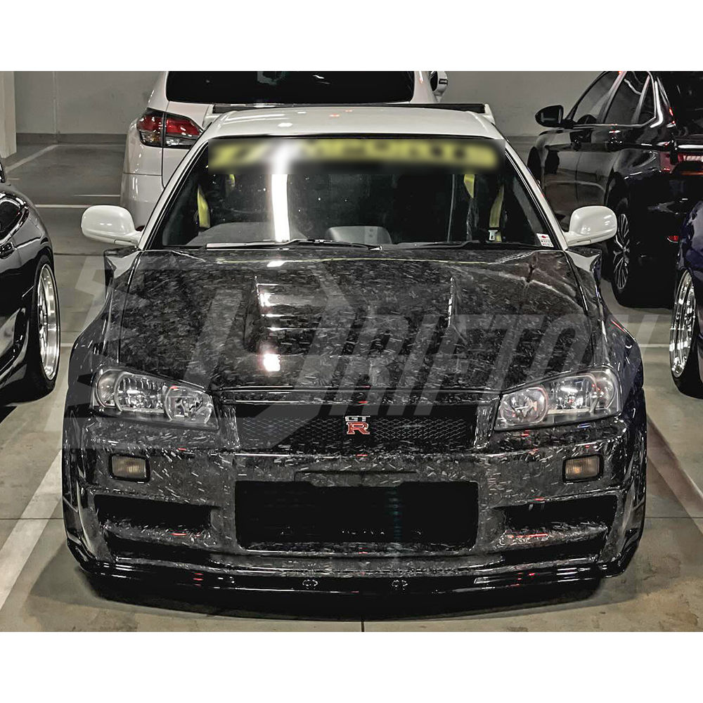 GTT To GTR Nismo Z-tune Style Carbon Fiber Full Set Body Kits For Nissan R34 GTT 1998-2002