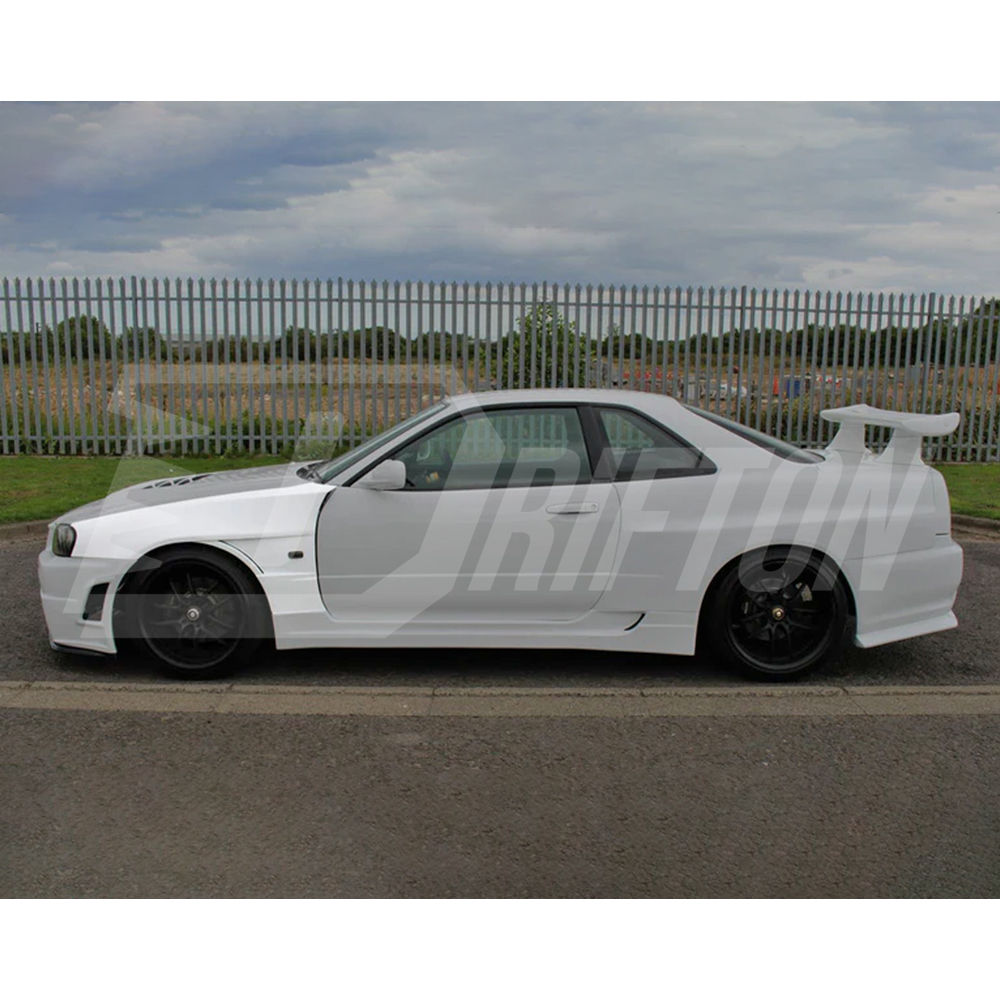 Vent V2 Style Carbon Fiber Fender For Nissan R34 GTR 1998-2002