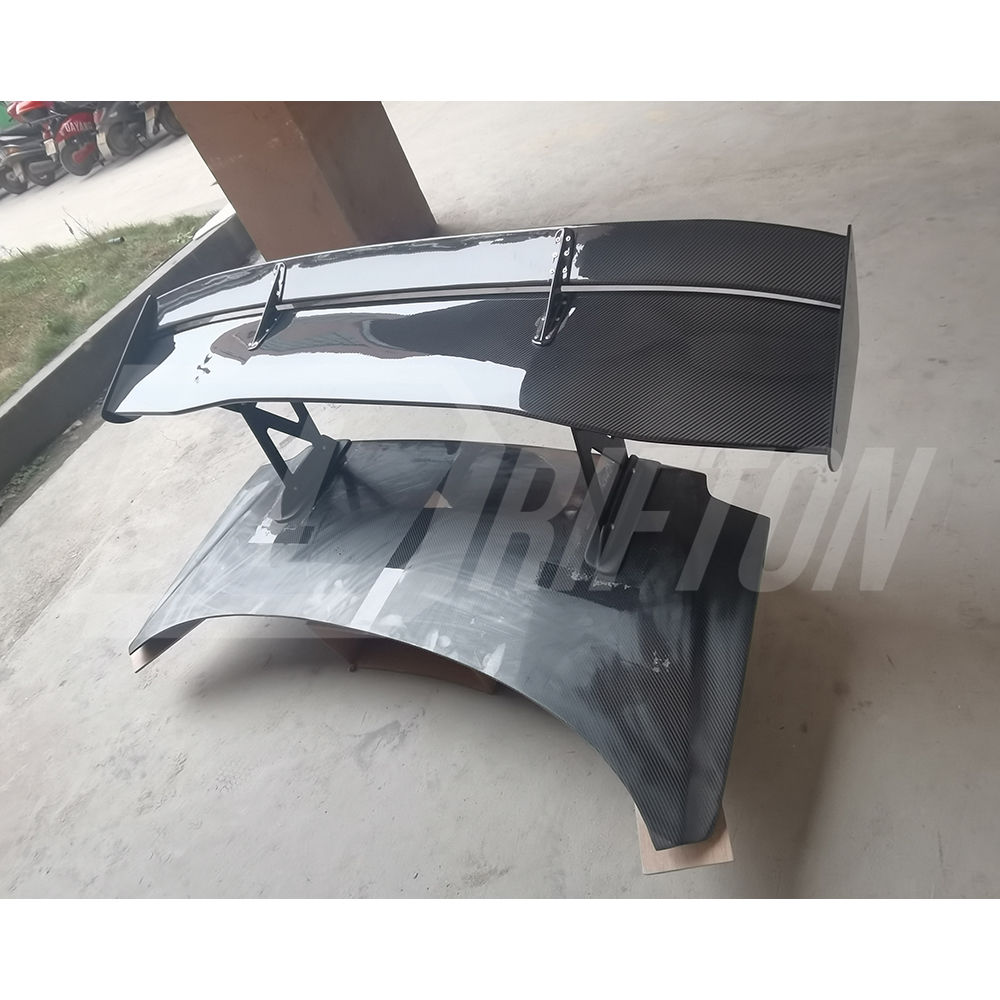 Voltex 1600mm Low Brackets Style Carbon Fiber Rear Spoiler GT Wing For Nissan R34 GTR GTT 1998-2002