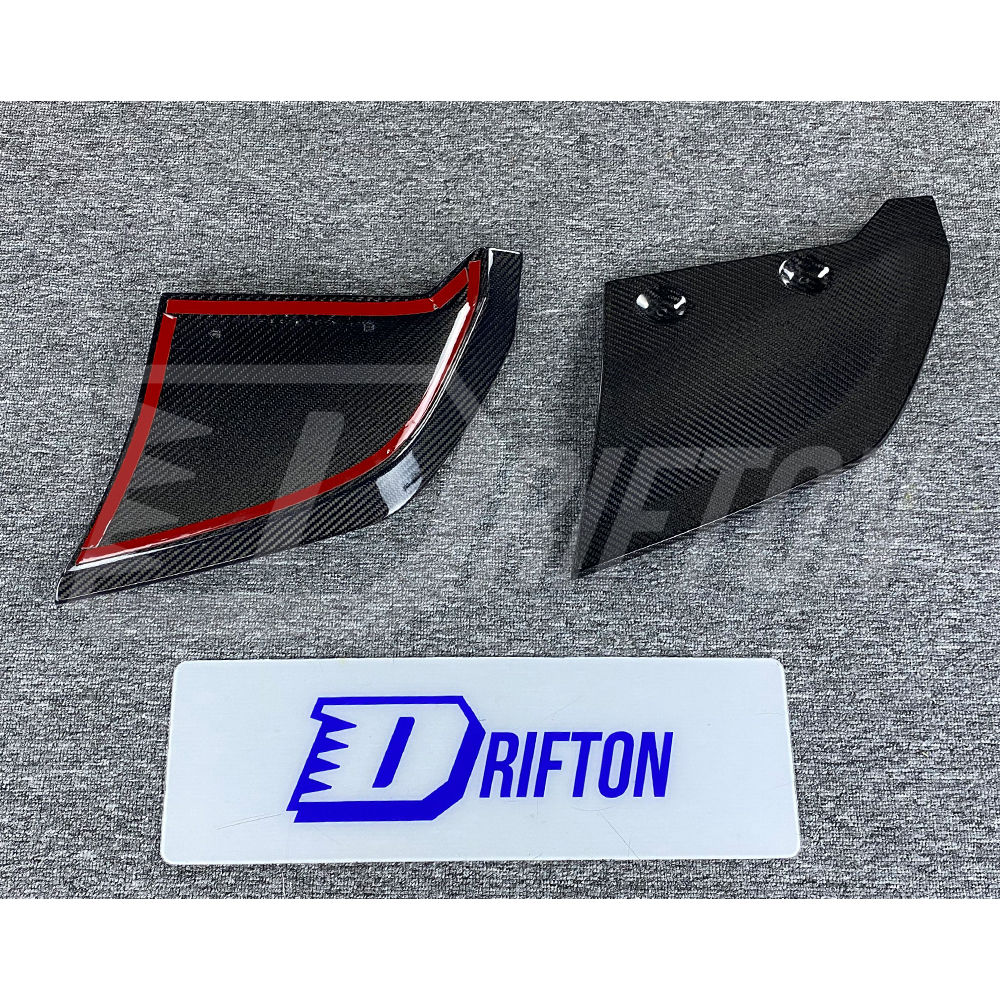 Carbon Fiber Rear Bumper Splitter Spats For Audi R8 2016-2019