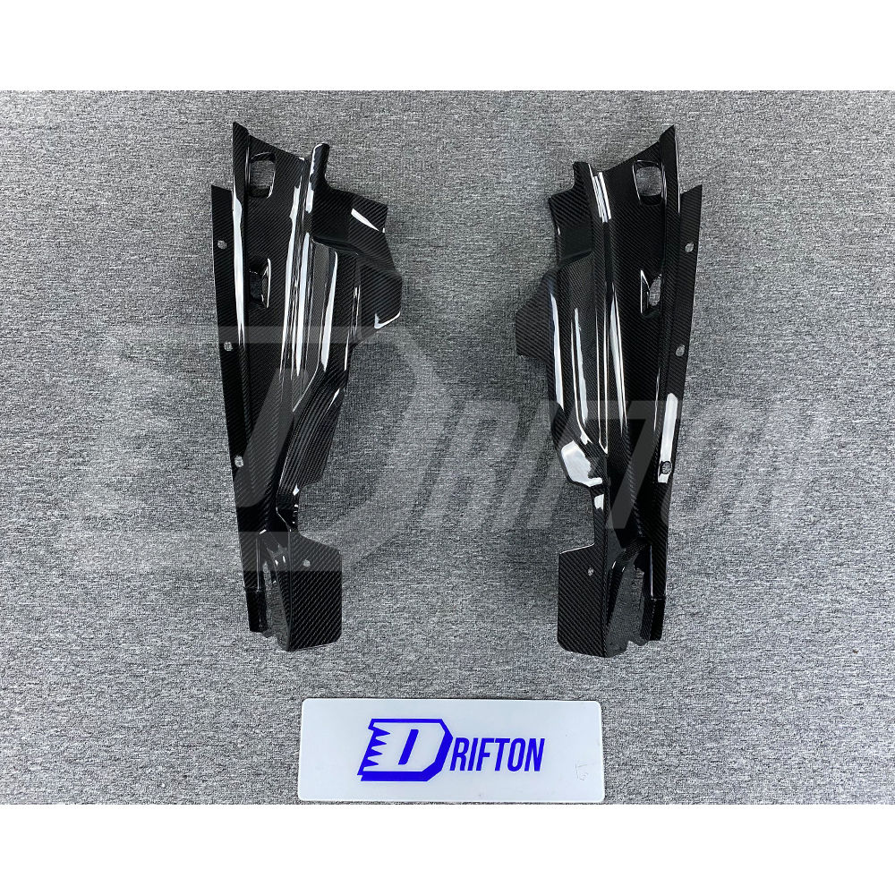 Dry Carbon Fiber Replacement Engine Bay Set For Audi R8 2016-2019 (2)