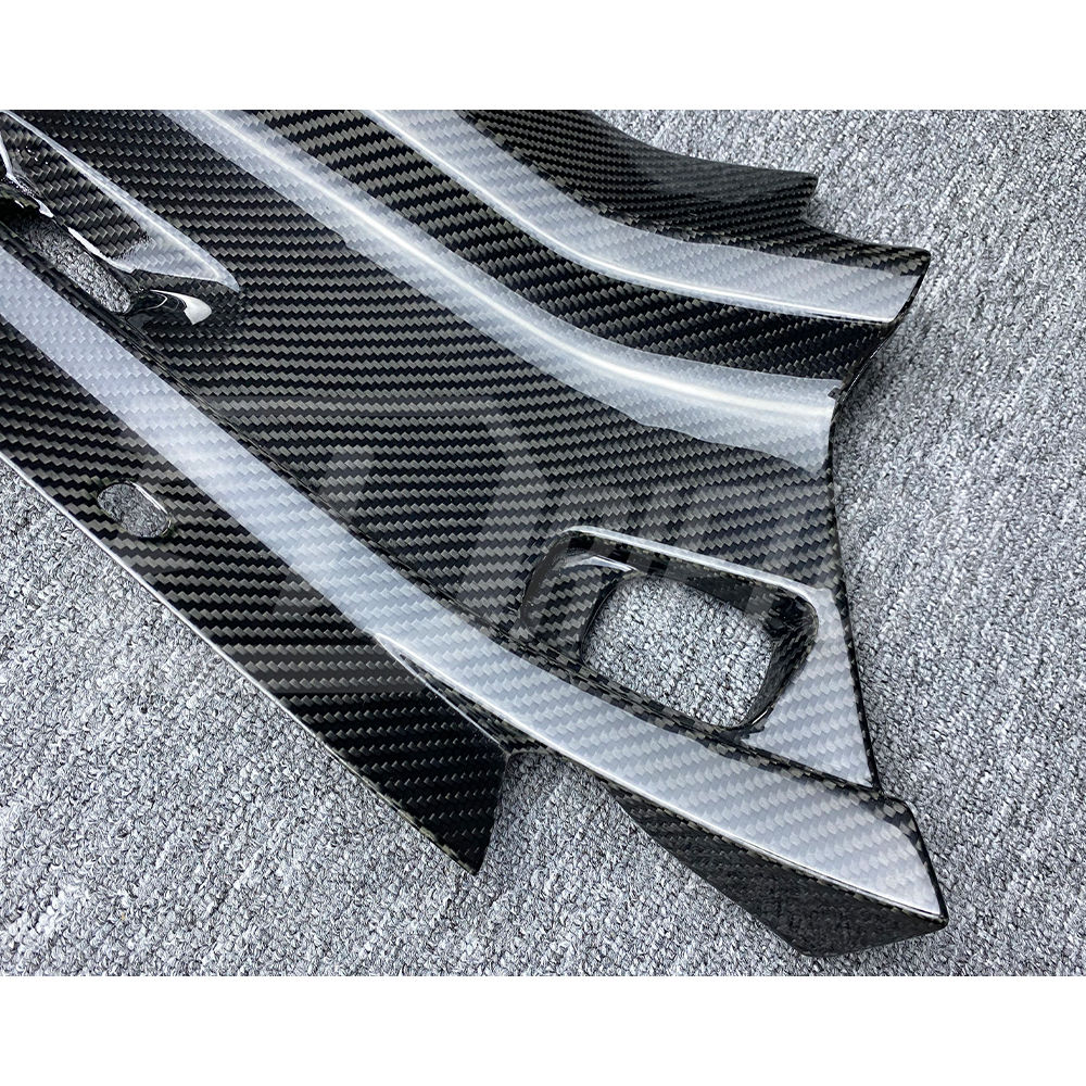 Dry Carbon Fiber Replacement Engine Bay Set For Audi R8 2016-2019 (2)