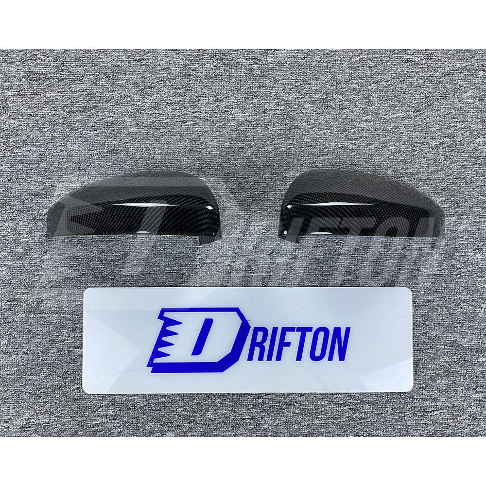 Dry Carbon Fiber Stick On Mirror Cover For Audi R8 2016-2024