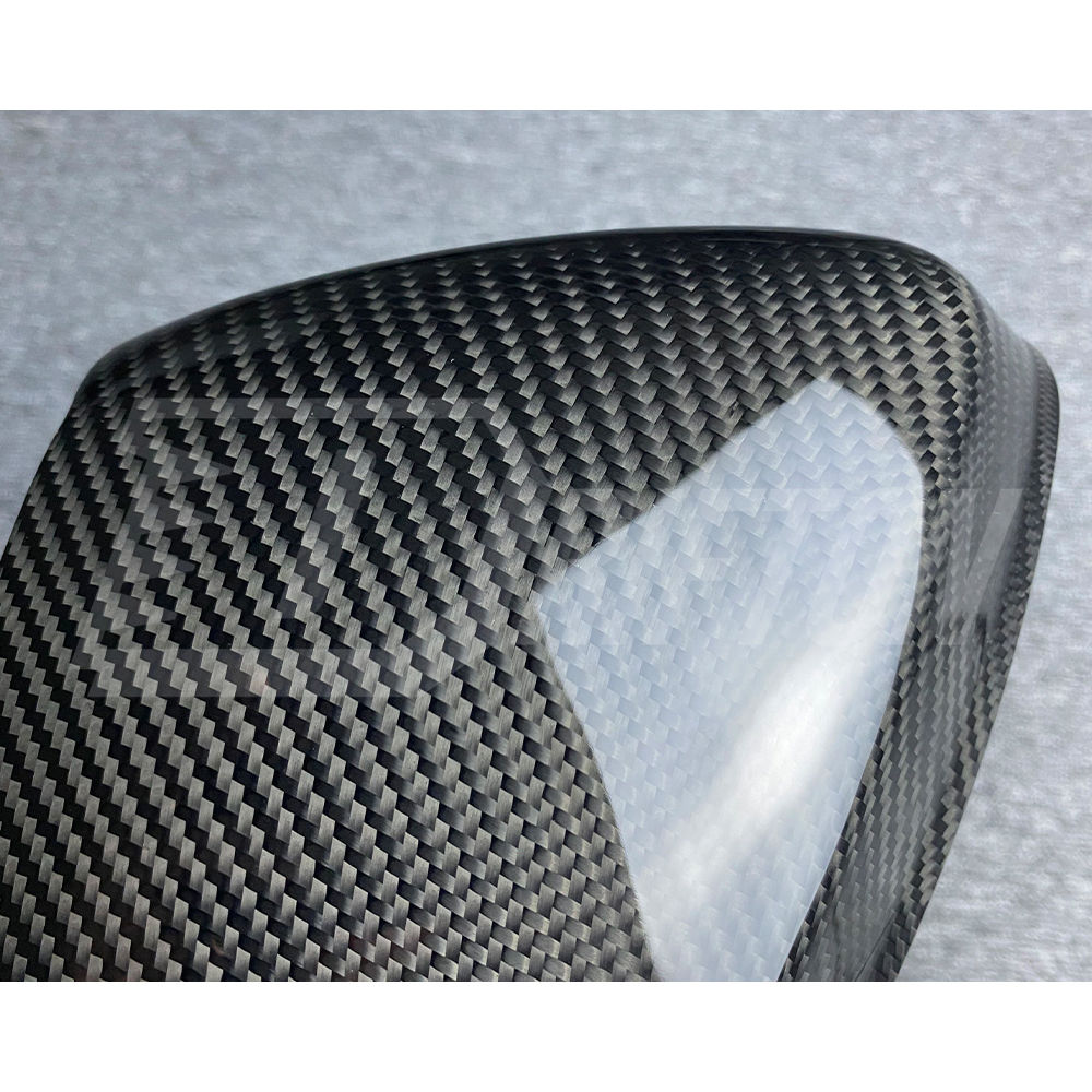 Dry Carbon Fiber Stick On Mirror Cover For Audi R8 2016-2024