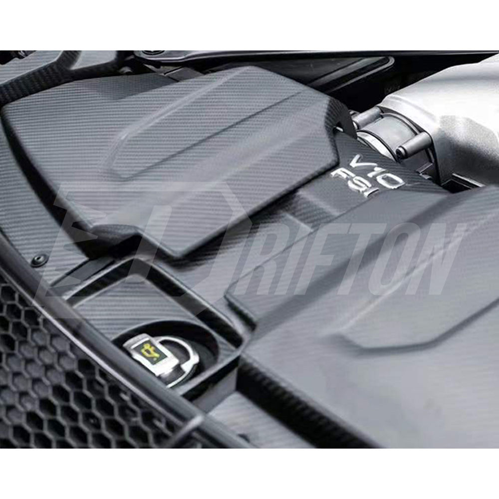 Dry Carbon Fiber Engine Cover For Audi R8 2019-2024