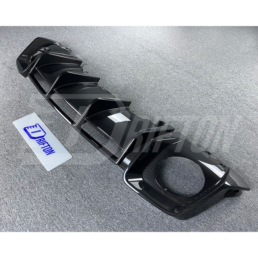 GT RWD Style Dry Carbon Fiber Rear Diffuser For Audi R8 2020-2024