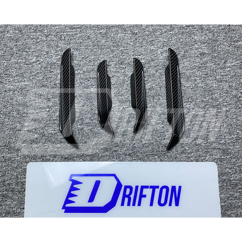 TAKD Style Dry Carbon Fiber Front Canards For BMW 3 Series G20 LCI 2023-On