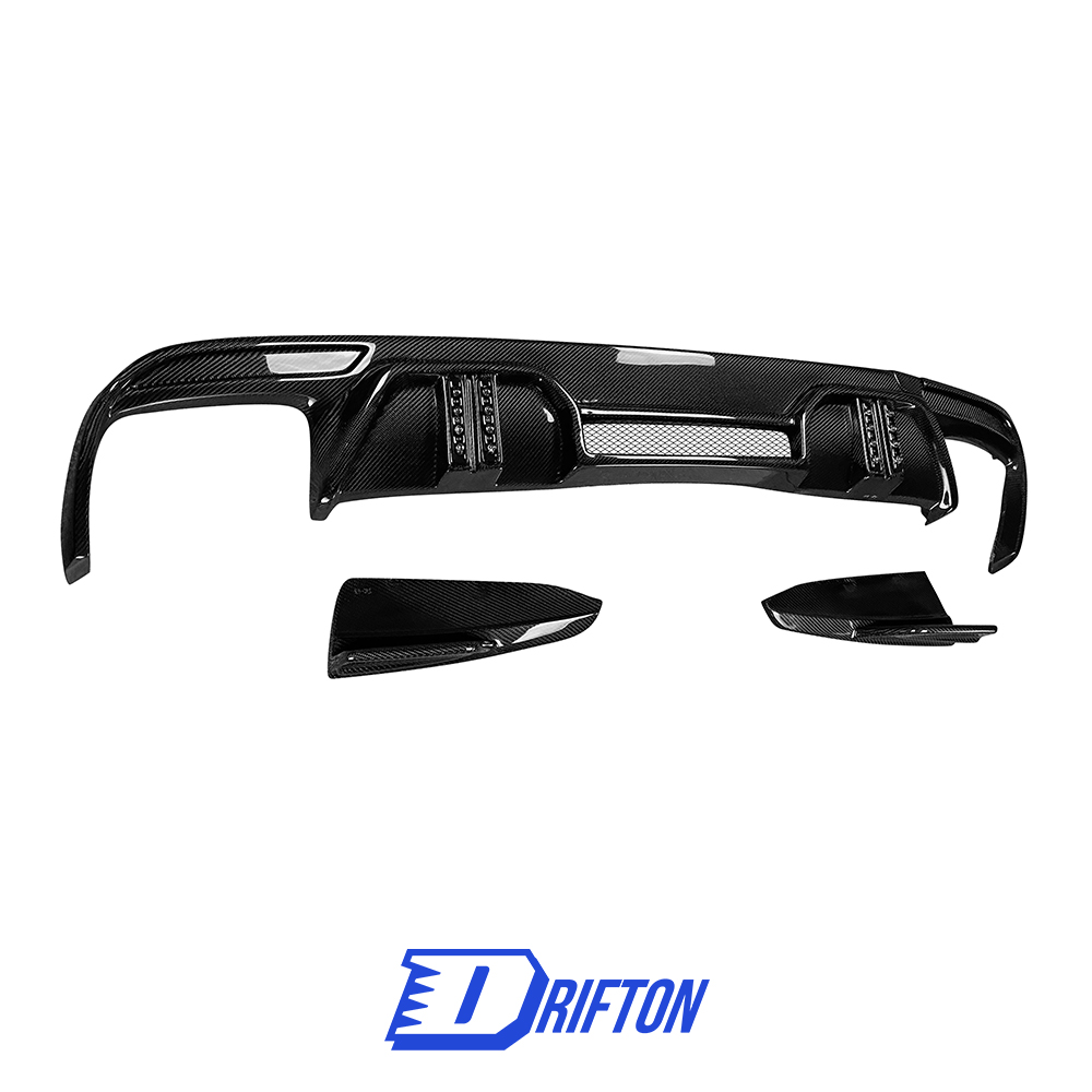 LD Style Carbon Fiber Rear Diffuser For BMW F95 X5M 2019-2023
