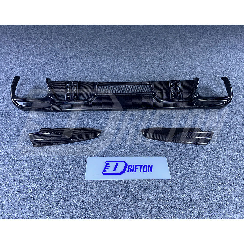LD Style Carbon Fiber Rear Diffuser For BMW F95 X5M 2019-2023