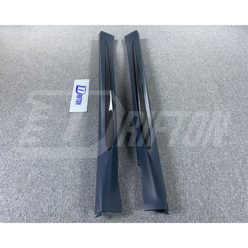 Quadrifoglio Style Partial Dry Carbon Fiber Side Skirt For Alfa Romeo Giulia 2016-2023