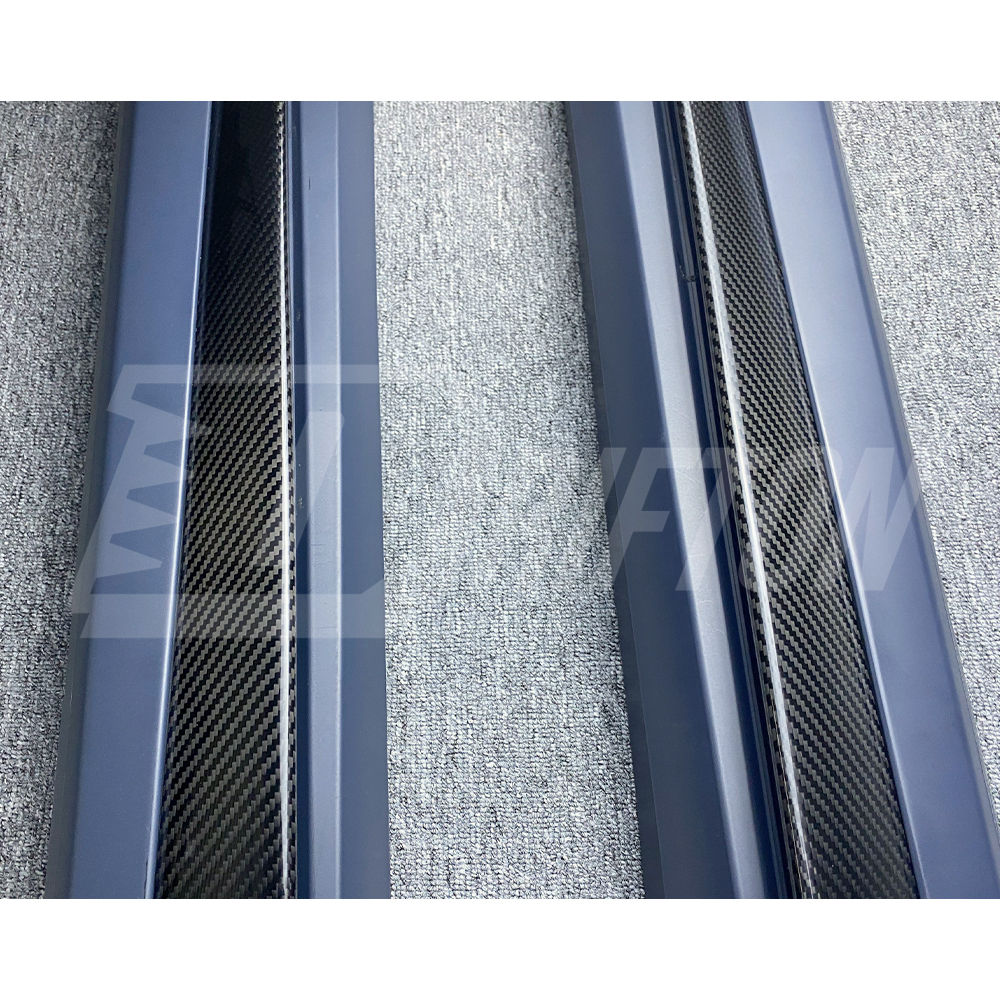 Quadrifoglio Style Partial Dry Carbon Fiber Side Skirt For Alfa Romeo Giulia 2016-2023