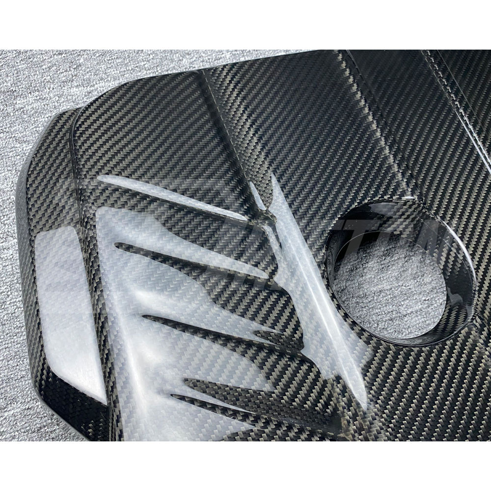 B58 L6 Dry Carbon Fiber Engine Bay Cover For Toyota Supra MK5 A90 A91 GR B58 V6 2019-2024