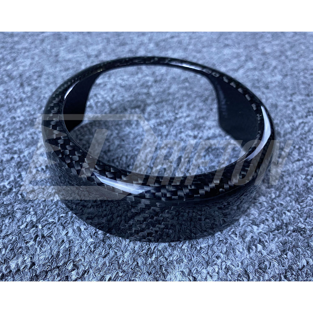 Dry Carbon Fiber Front LOGO Emblem Cover Trim For Alfa Romeo Giulia 2016-2023