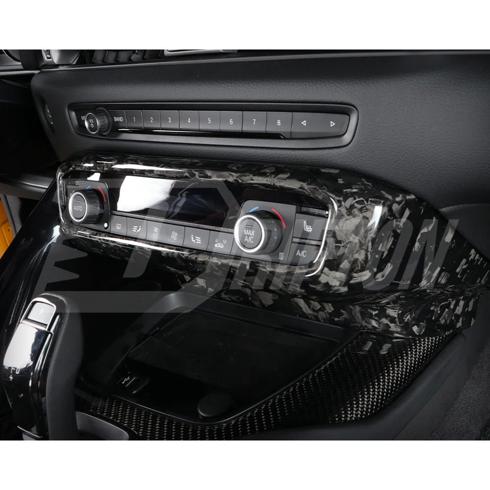 Dry Carbon Fiber Interiors Kits AC Switch Panel Cover Trim For Toyota Supra MK5 A90 A91 GR 2019-2024
