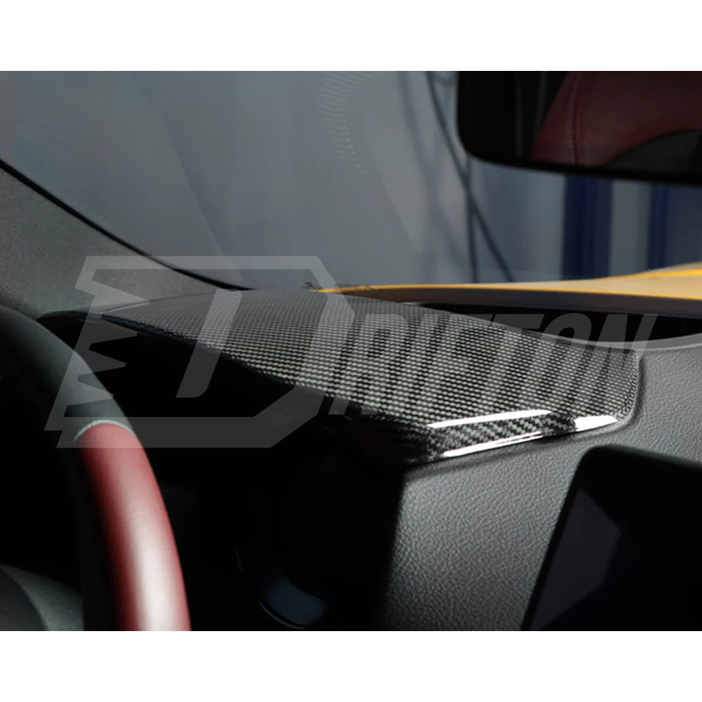 Dry Carbon Fiber Interiors Kits Center Console Dashboard Panel Cover Trim For Toyota Supra MK5 A90 A91 GR 2019-2024