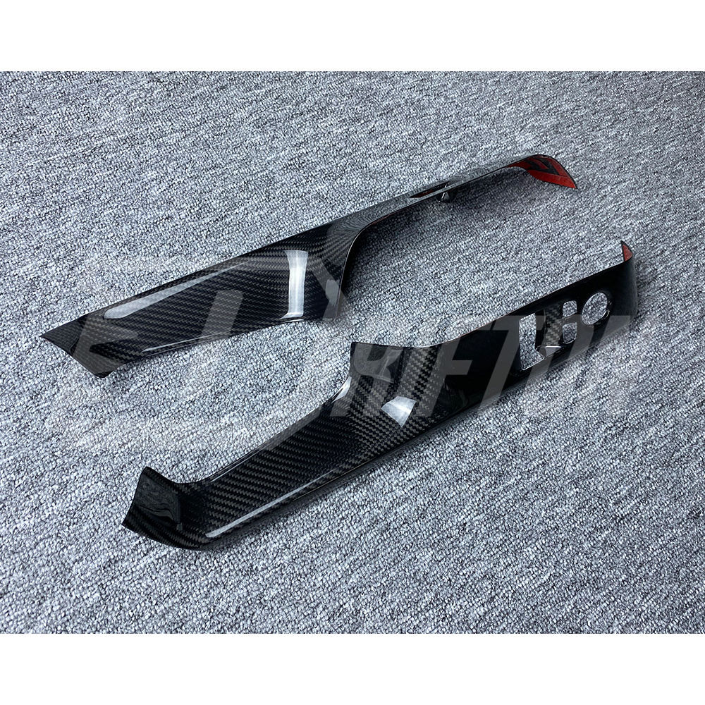 Dry Carbon Fiber Interiors Kits Window Switch Panel Cover Trim For Toyota Supra MK5 A90 A91 GR 2019-2024