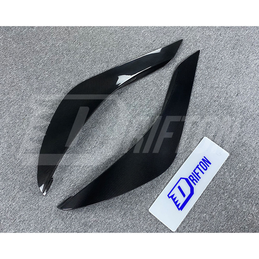 Dry Carbon Fiber Rear Side Blades Door Trims For Toyota Supra MK5 A90 A91 GR 2019-2024