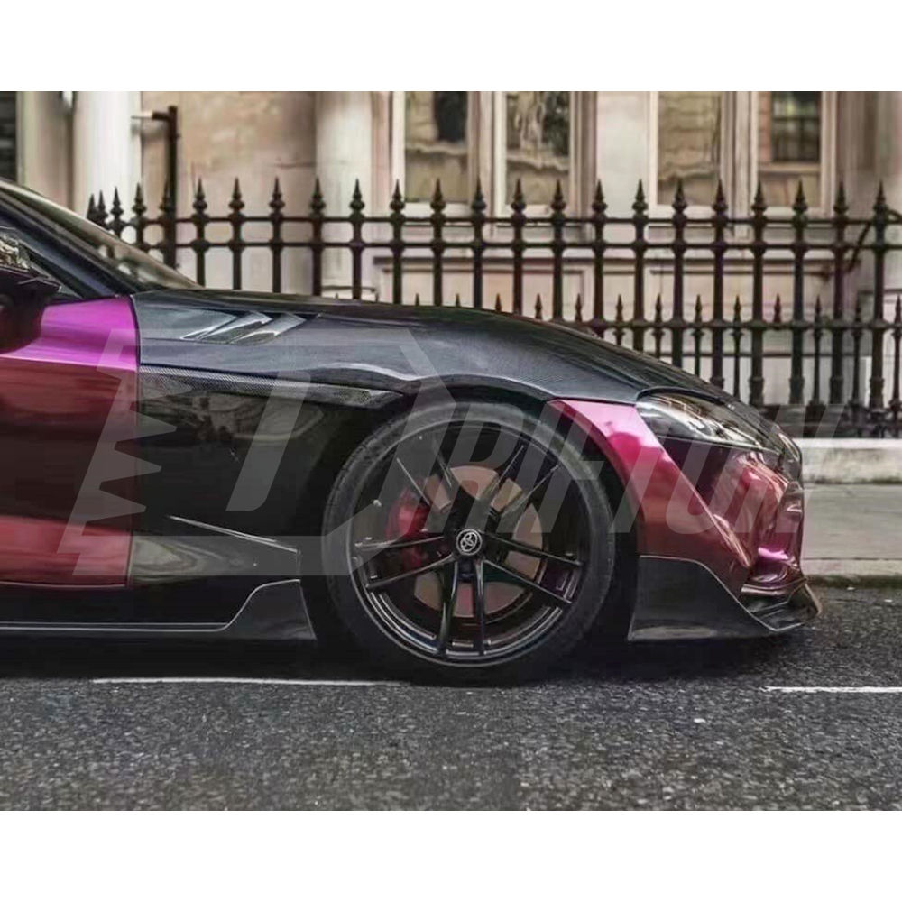 MKV Style Carbon Fiber Front Fender For Toyota Supra MK5 A90 A91 GR 2019-2024