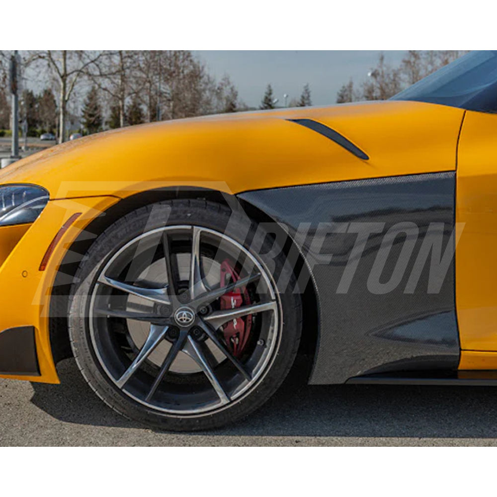 OEM Style Carbon Fiber Front Fenders For Toyota Supra MK5 A90 A91 GR 2019-2024
