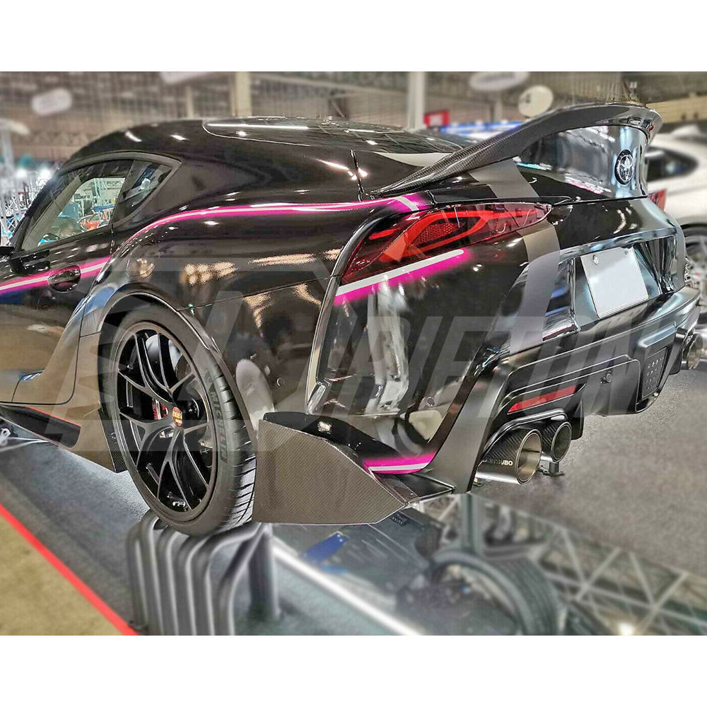 TRD Style Carbon Fiber Rear Spats For Toyota Supra MK5 A90 A91 GR 2019-2024